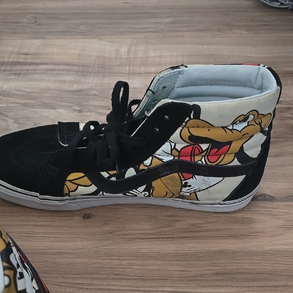 Kids High-Top Cartoon Sneakers - Black and Blue - Picture 2 of 8